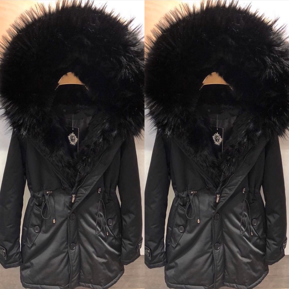 Faux fur coat